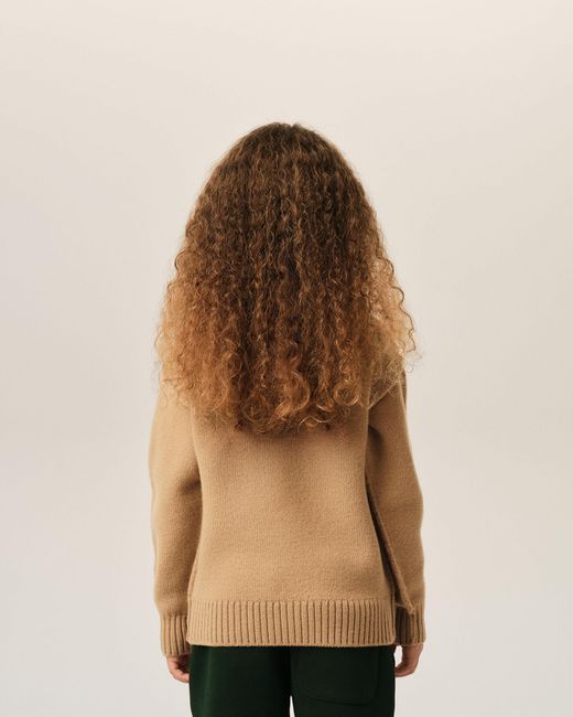 AMI Natural Wool Ami De Coeur Crewneck Sweater
