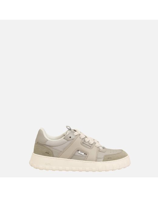 AMI Natural Cowhide Leather A Walk Sneakers