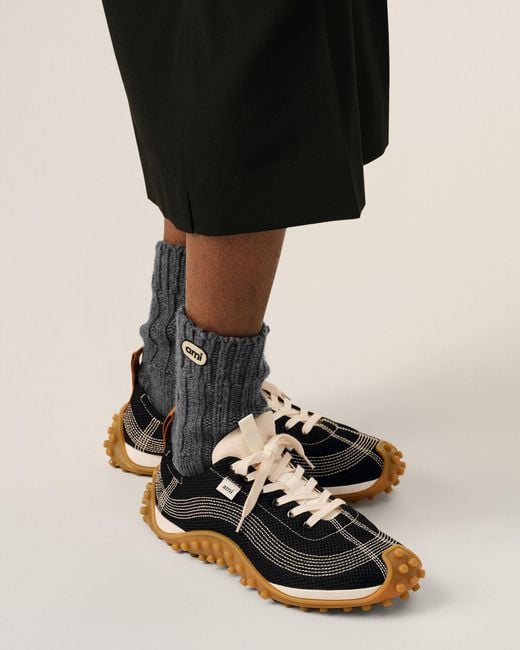 AMI Natural Mesh Mirage Sneakers