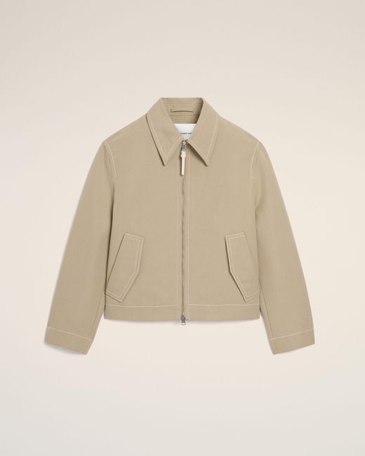 AMI Natural Cotton Utility Jacket for men