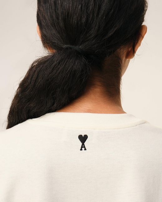 AMI Natural Cotton Heritage Print T-Shirt