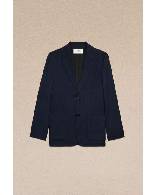 Ami Paris Two Buttons Jacket in Blue for Men | Lyst