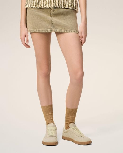 Baskets Step Basses Jaunes En Cuir AMI en coloris Natural