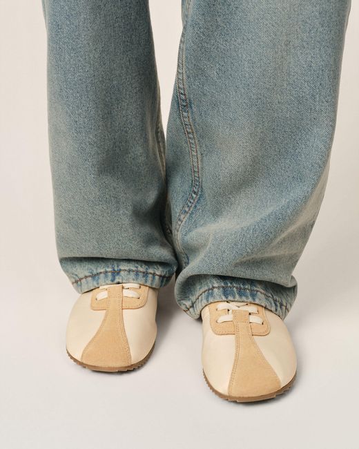 AMI Natural Nylon Soft Sneakers