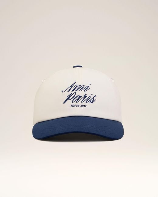 AMI Blue And Bicolor Cotton Cap