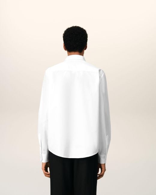 AMI Natural Cotton Ami De Coeur Classic Shirt for men