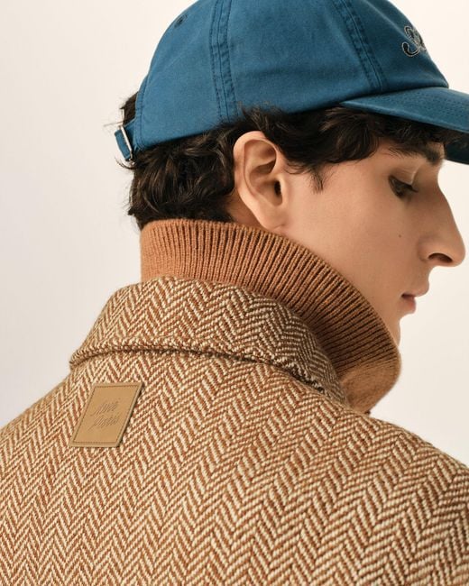 AMI Natural Wool Button-Down Jacket