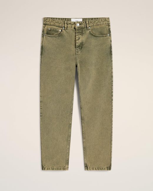 Jean Vert Coupe Tapered En Coton AMI pour homme en coloris Green