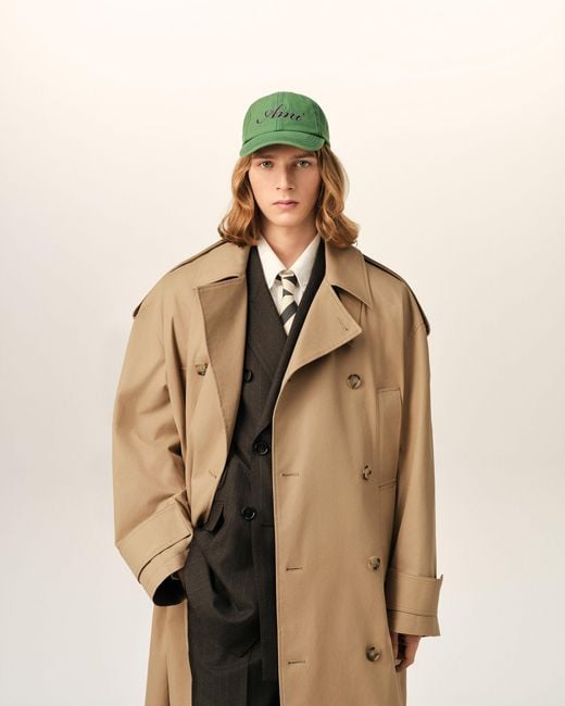 AMI Natural Cotton Trench Coat