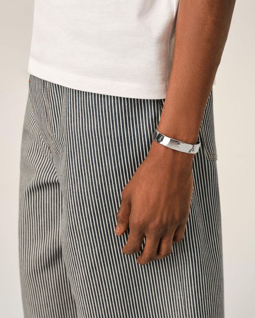 AMI Natural Brass Bracelet With Hammered Ami De Coeur
