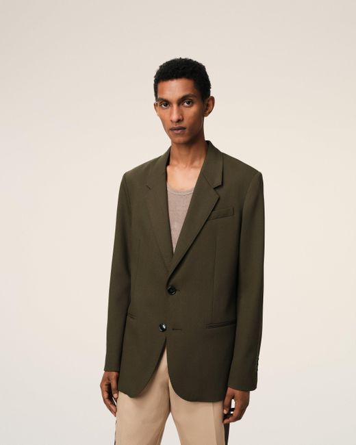 AMI Halbgefütterte Jacke Aus Grüner Wolle in Green für Herren