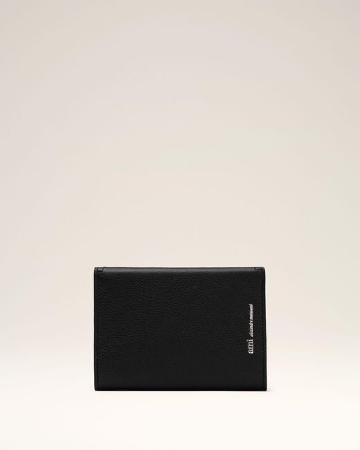 AMI Natural Taurillon Leather Etienne Envelope Passport Holder