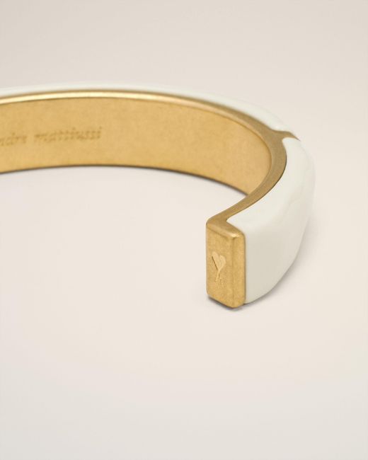 AMI Natural Brass Hammered Lacquered Bracelet