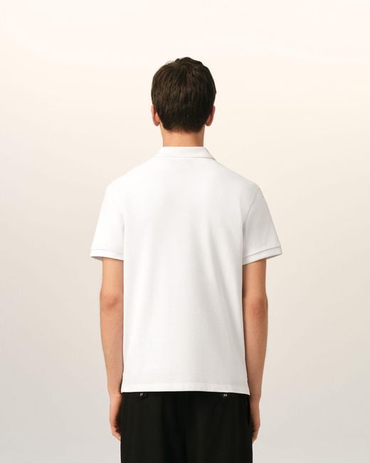 AMI Natural Cotton Polo With Ami De Coeur