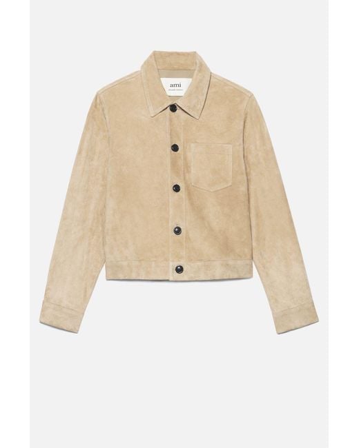 ami suede overshirt