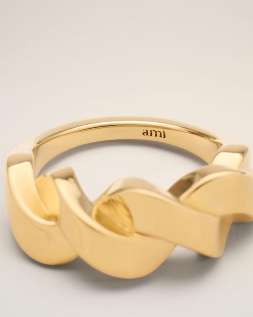AMI Metallic Brass Tresse Ring
