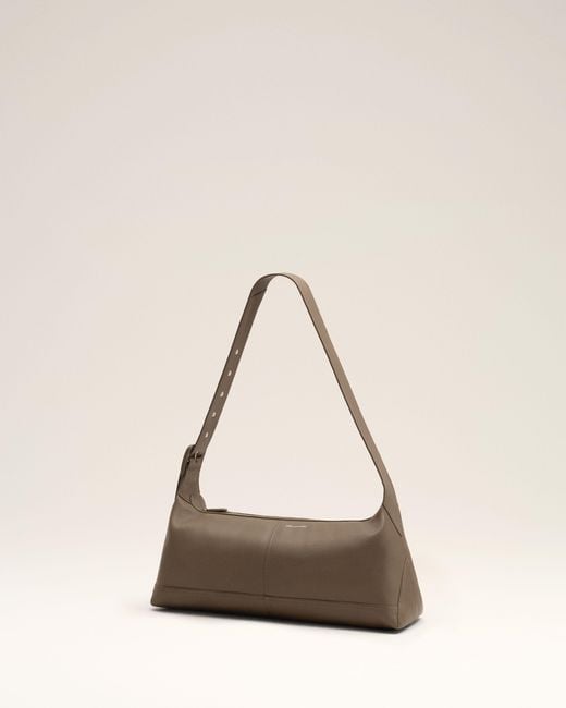 AMI Natural Small Taurillon Leather Etienne Crossbody Bag