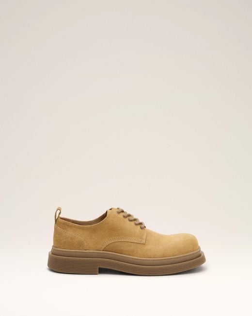 AMI Natural Cow Leather Derbies Shoes for men