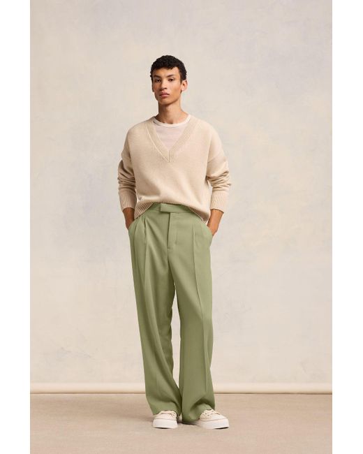 Pantalon large AMI pour homme en coloris Green