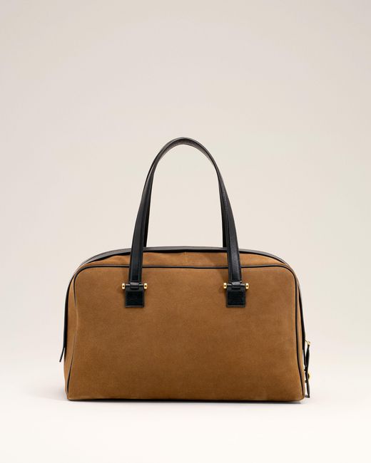 AMI Natural Cow Leather Georges Bowling Bag