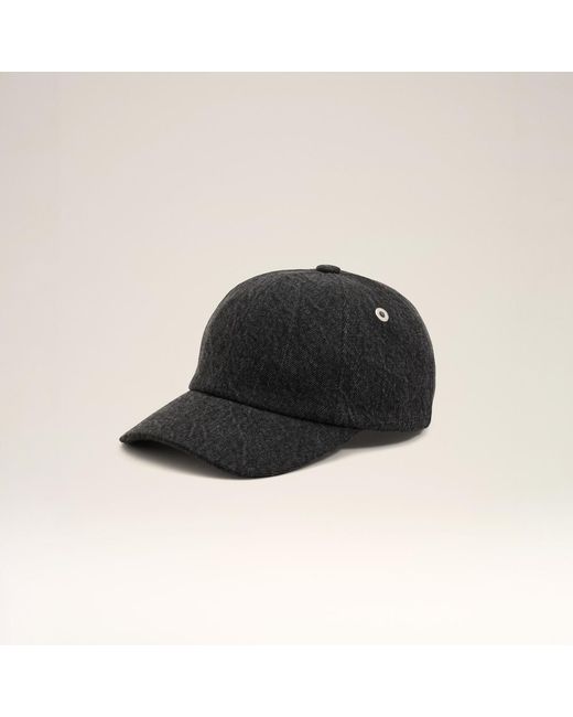 AMI Black Denim Side Patch Cap