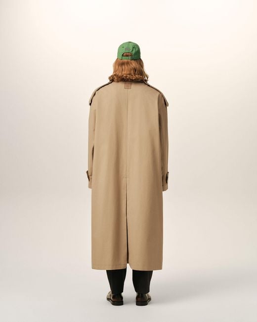 AMI Natural Cotton Trench Coat
