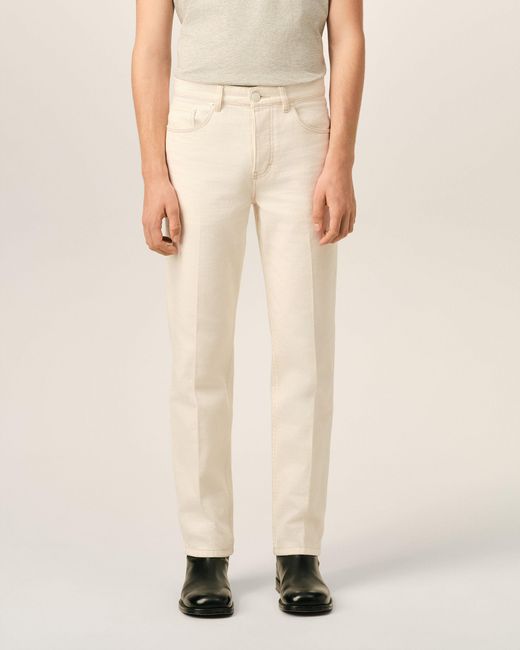 AMI Natural Parisian-Fit Cotton Jeans for men