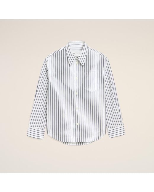 AMI Multicolor Striped Cotton Ami De Coeur Wide Shirt