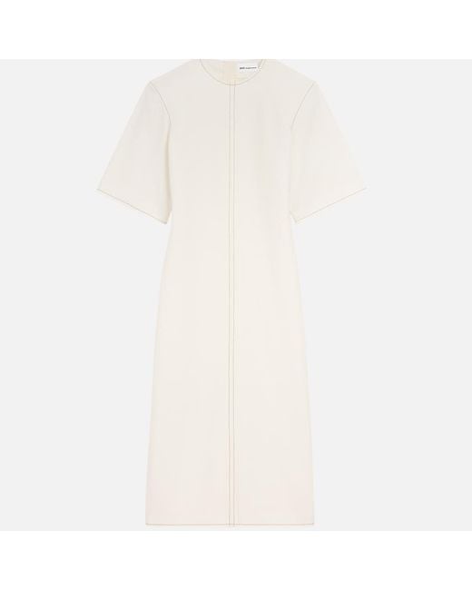 AMI Natural Cotton Long Fitted Dress