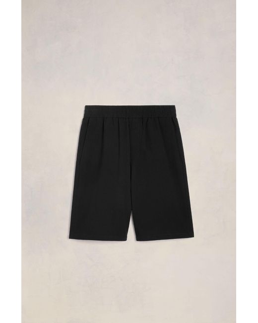 AMI Black Elasticated Waist Bermuda Shorts for men