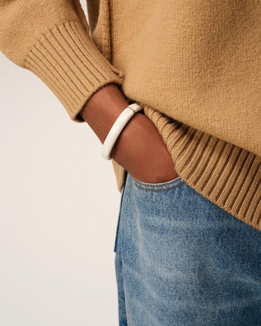 AMI Natural Brass Hammered Lacquered Bracelet