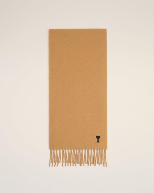 AMI Natural Wool Ami De Coeur Scarf