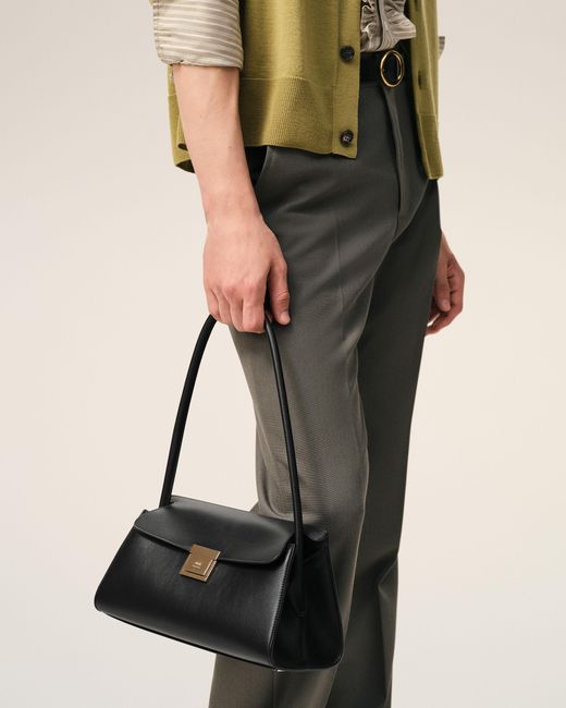 AMI Natural Cow Leather Small Mimi Bag
