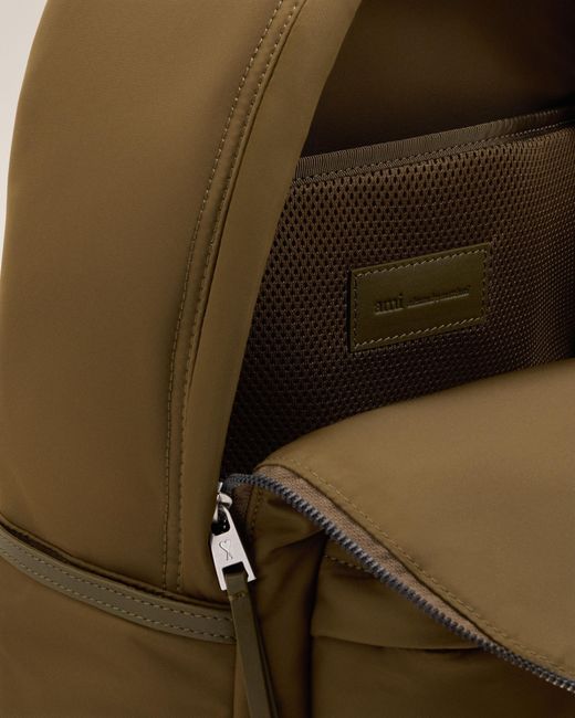 AMI Green Nylon Marcel Backpack
