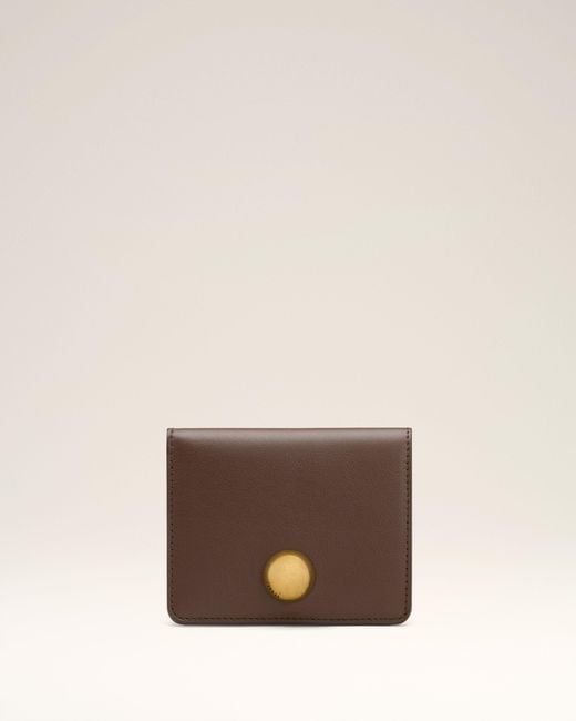 AMI Natural Smooth Leather Carrousel Folded Wallet