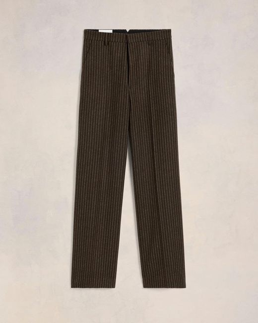 AMI Brown Wide Trousers for men
