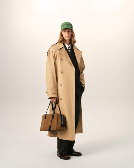AMI Natural Cow Leather Georges Bowling Bag