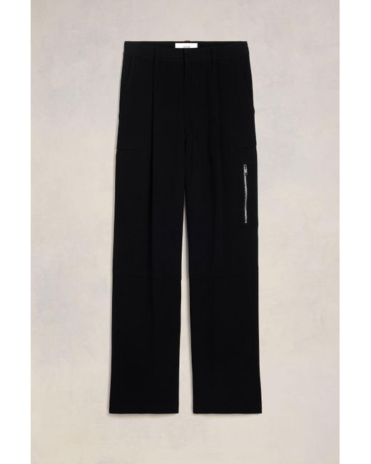 AMI Black Cargo Trousers for men