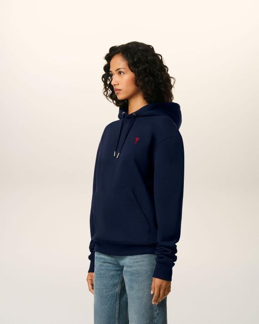 AMI Blue De Coeur Hoodie