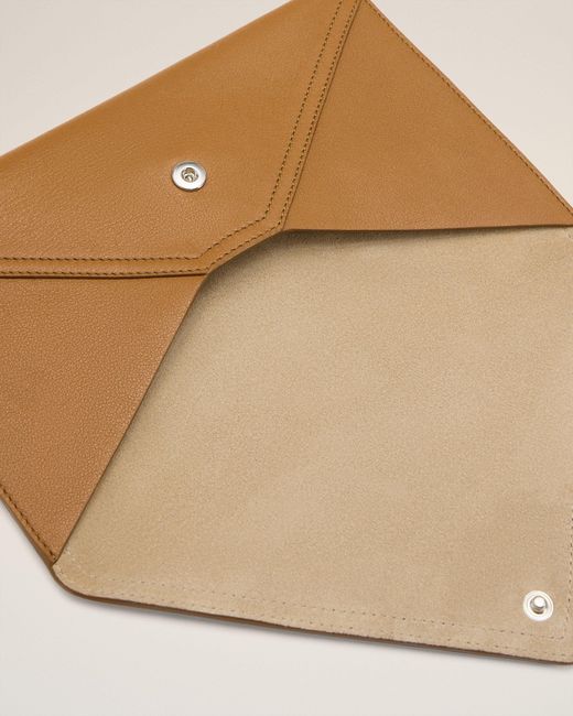 AMI Natural Smooth Leather Etienne Envelope Card Holder