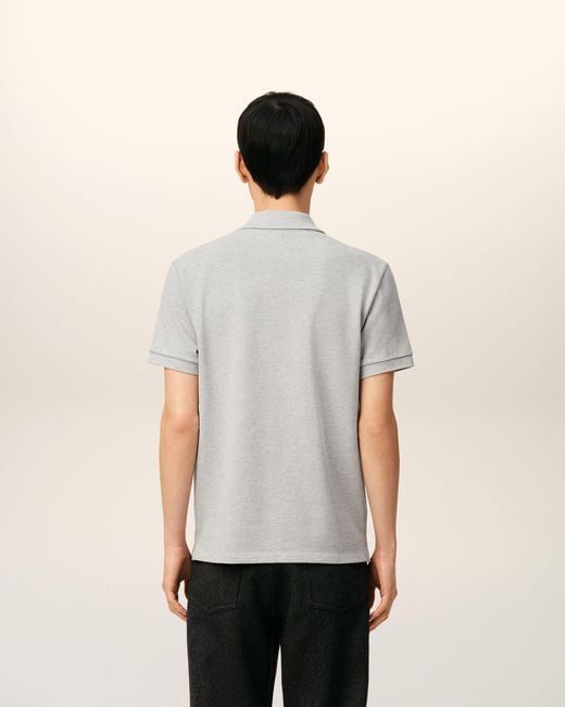 AMI Natural Cotton Polo With Ami De Coeur for men