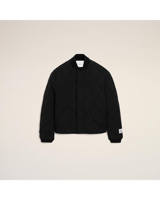 AMI Black Nylon Padded Jacket