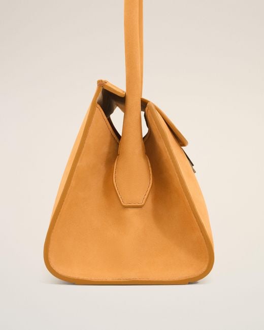 AMI Natural Cow Leather Small Mimi Bag