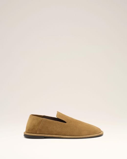 AMI Natural Cow Leather Midi Slippers