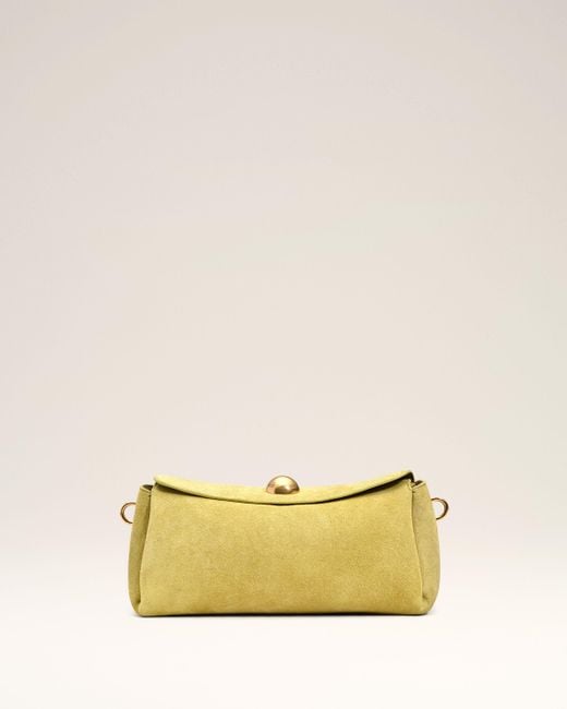 AMI Natural Suede Leather Carrousel Bag