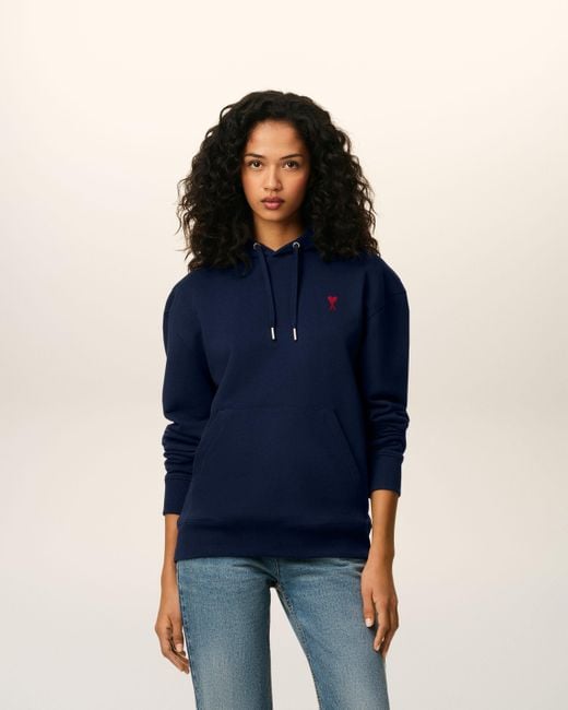 AMI Blue De Coeur Hoodie