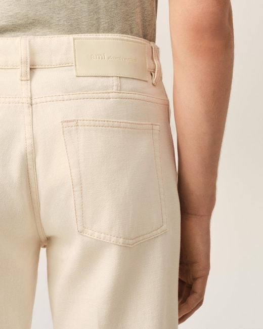 AMI Natural Parisian-Fit Cotton Jeans for men