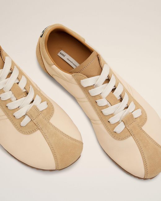 AMI Natural Nylon Soft Sneakers