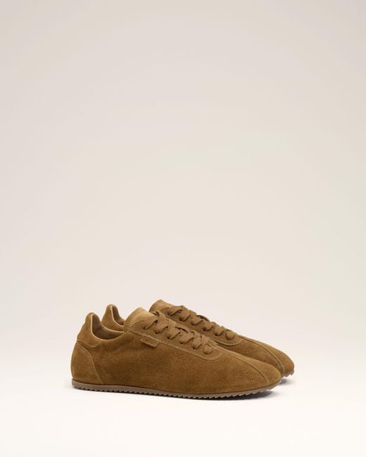 AMI Natural Cow Leather Soft Sneakers