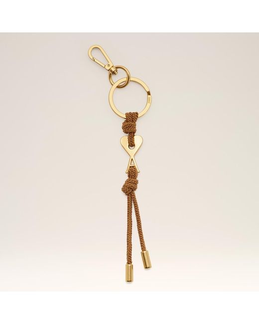 AMI Natural Metal Ami De Coeur Charm Keyring